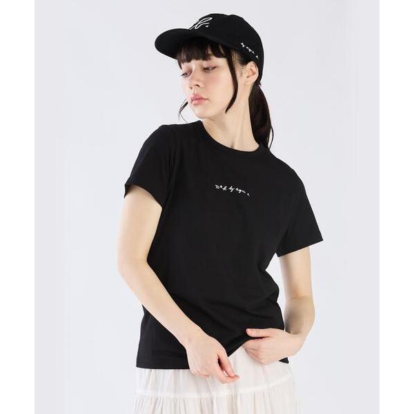 tシャツ 半袖 ミニロゴ コットン 半袖 Tシャツ レディース