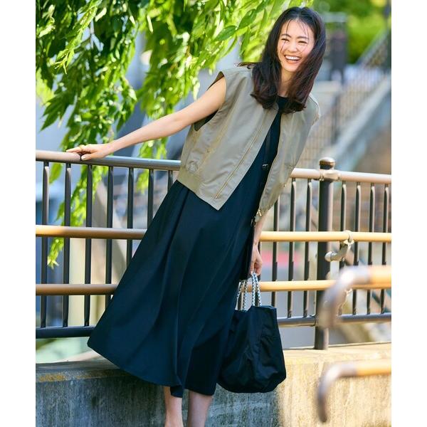 『セール実施中』ZOZO問い合わせ番号:85259742ショップ:UNFILO，アンフィーロブランド:UNFILO，アンフィーロ商品名:【STORY×UNFILOコラボ】MA-1ジレ付き ワンピースカテゴリ:ジャケット/アウター>セッ...