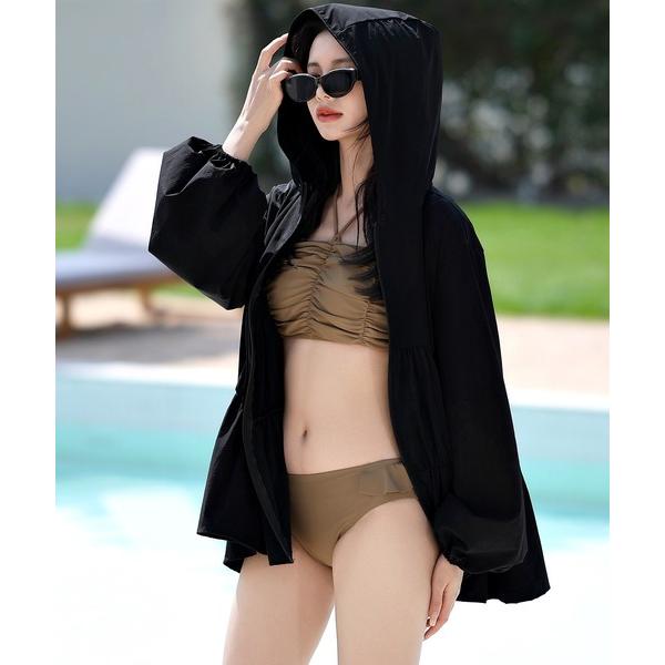 ZOZO問い合わせ番号:85600359ショップ:TeddyShop，テディショップブランド:TeddyShop，テディショップ商品名:【UVカット率99%以上】レディース パーカー型フード付きラッシュガードトップス【WEB限定】カテゴリ:...