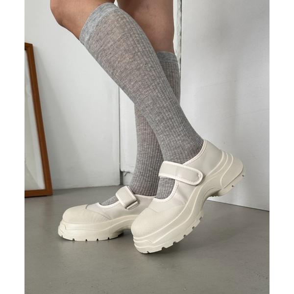 パンプス ワンストラップ厚底スニーカー