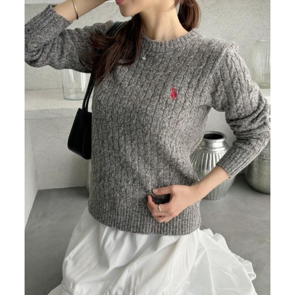 『タイムセール実施中』ZOZO問い合わせ番号:85733802ショップ:Ada.，エイダブランド:U.S. POLO ASSN.，ユーエスポロアッスン，Ada.，エイダ商品名:U.S. POLO ASSN. 総ケーブルデザイン クルーネック...