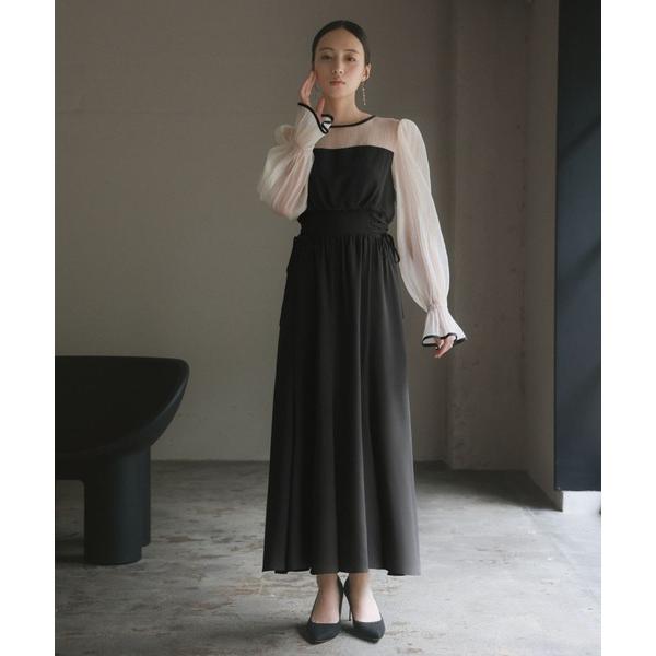 『タイムセール実施中』ZOZO問い合わせ番号:85768225ショップ:GIRL，ガールブランド:GIRL，ガール商品名:オーガンジー切り替えシフォン マーメイド ロング 結婚式 ワンピース パーティードレス オケージョンドレス お呼ばれ ...