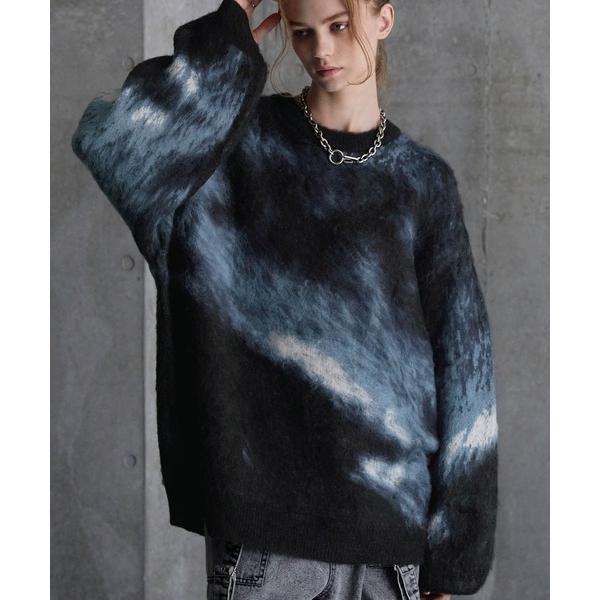 ZOZO問い合わせ番号:85837101ショップ:EMMA CLOTHES，エマ クローズブランド:SERACE，セラス商品名:【SERACE】Loose silhouette abstract shaggy knit / ルーズシルエット...