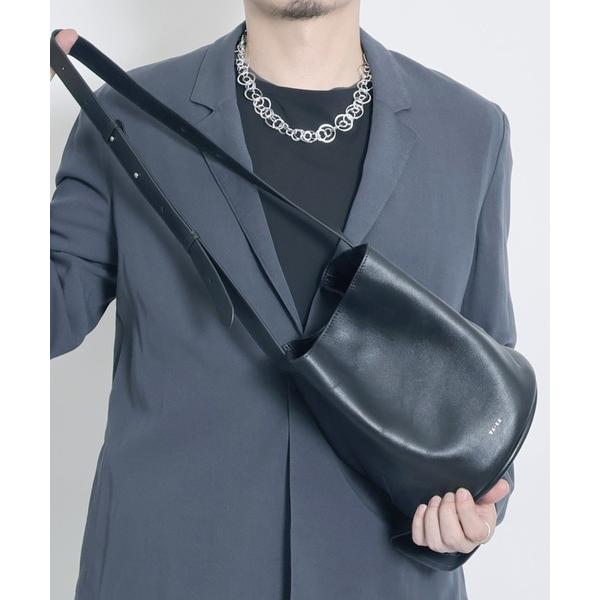 ショルダーバッグ 「YArKA/ヤーカ」real leather bucket type circle shoulder bag 「opcc」 / リアルレザー円型ショルダーバッグ メンズ レディース