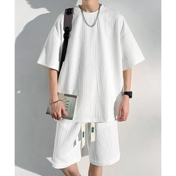 アンサンブル メンズ 半袖tシャツ ハーフパンツセット