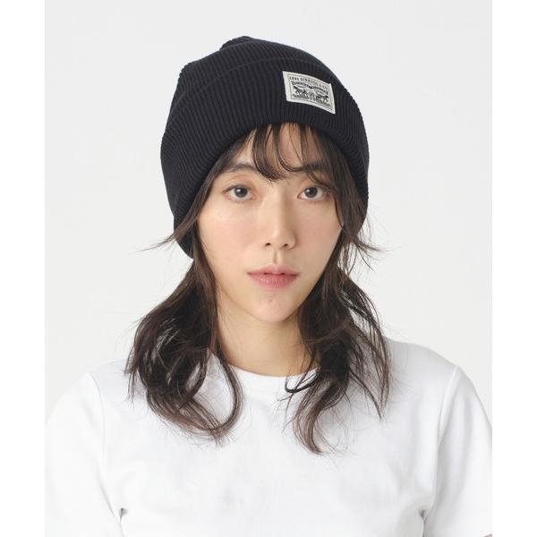 『タイムセール実施中』ZOZO問い合わせ番号:86004812ショップ:Levi's，リーバイスブランド:Levi's，リーバイス商品名:Levi's/リーバイス BACKPATCH ビーニー ブラックカテゴリ:帽子>ニットキャップ/...