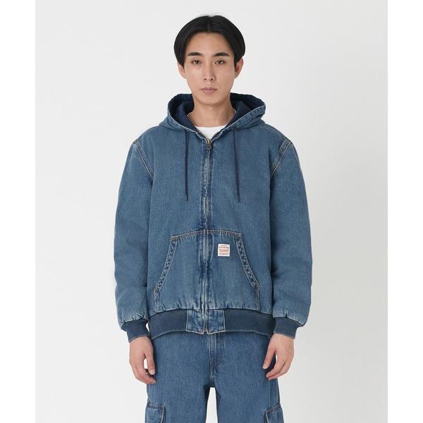 『セール実施中』ZOZO問い合わせ番号:86004926ショップ:Levi's，リーバイスブランド:Levi's，リーバイス商品名:Levi's/リーバイス WORKWEAR POTRERO デニム フーディー ミディアムインディゴ GET...