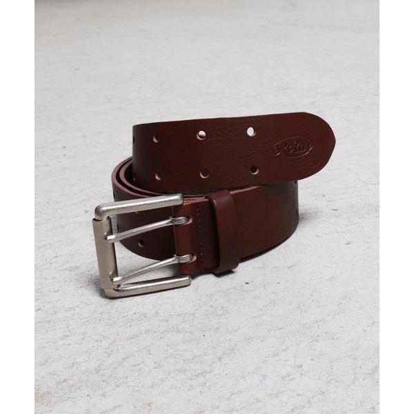 ベルト Double pin leather belt メンズ レディース