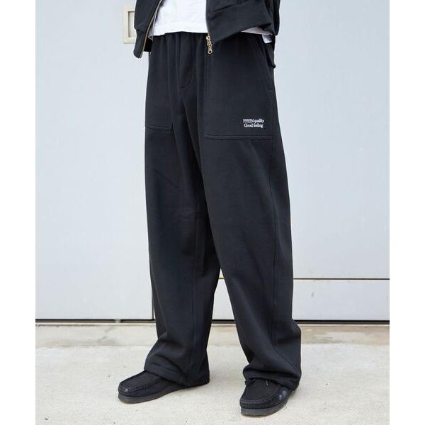 『セール実施中』ZOZO問い合わせ番号:86010323ショップ:FFEIN，フェインブランド:FFEIN，フェイン，NAVAL，ナバル商品名:【FFEIN(フェイン)】シンプルワイドベイカースウェットパンツ / 刺繍 ワンポイント シンプ...