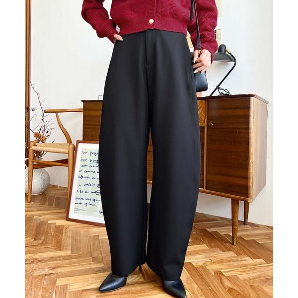 『セール実施中』ZOZO問い合わせ番号:86074315ショップ:moment+，モーメントプラスブランド:moment+，モーメントプラス商品名:厚手TPUカットジョーゼットスラックスカーブパンツカテゴリ:パンツ>スラックスブランド...