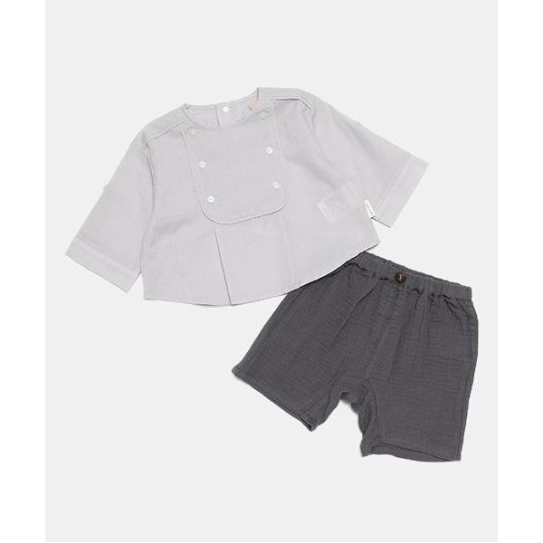 『セール実施中』※このアイテムは返品・交換対象外商品です。ZOZO問い合わせ番号:86106478ショップ:petit main，プティマインブランド:petit main，プティマイン商品名:スクエアブラウス＋パンツセットカテゴリ:ママ＆...