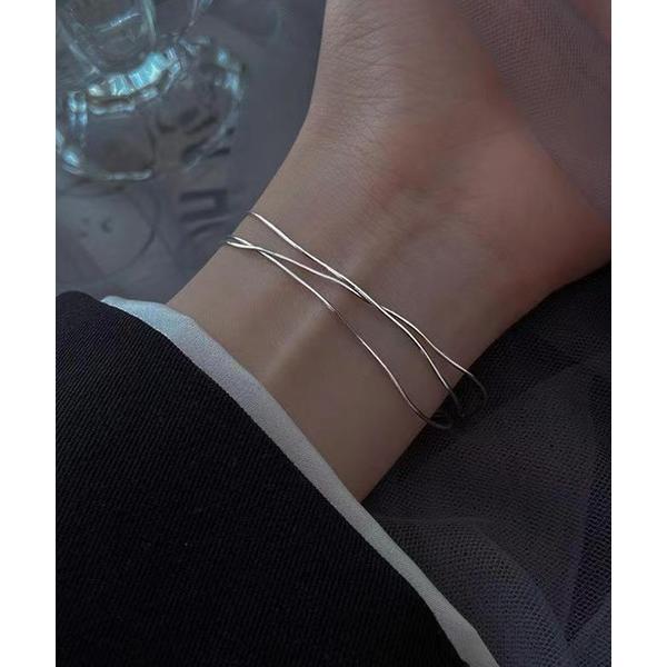 ブレスレット 3連チェーンブレスレット レディース メンズ