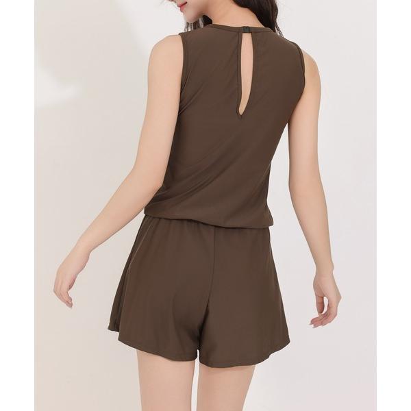 『タイムセール実施中』※このアイテムは返品・交換対象外商品です。ZOZO問い合わせ番号:86108291ショップ:TeddyShop，テディショップブランド:TeddyShop，テディショップ商品名:レディース水着 サロペット バックカット...