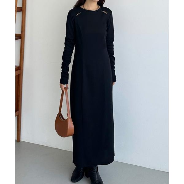 『タイムセール実施中』ZOZO問い合わせ番号:86111787ショップ:JUNOAH，ジュノアブランド:callautia，カラウティア商品名:カットアウトIラインリブワンピース[高身長サイズMT/低身長サイズS有り]カテゴリ:ワンピース/...