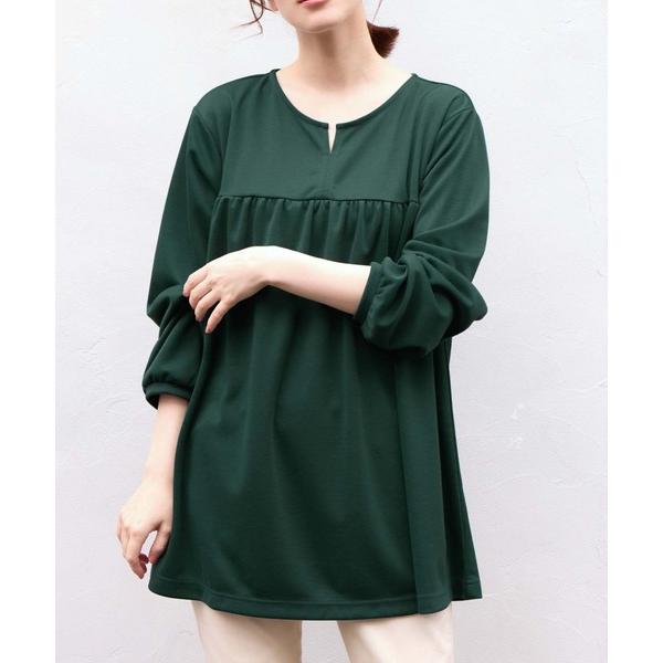 『タイムセール実施中』ZOZO問い合わせ番号:86143965ショップ:alotta，アロッタブランド:Viola e Viola，ヴィオラエヴィオラ商品名:なめらかポンチ　キーネックチュニックカテゴリ:ワンピース/ドレス>チュニック...