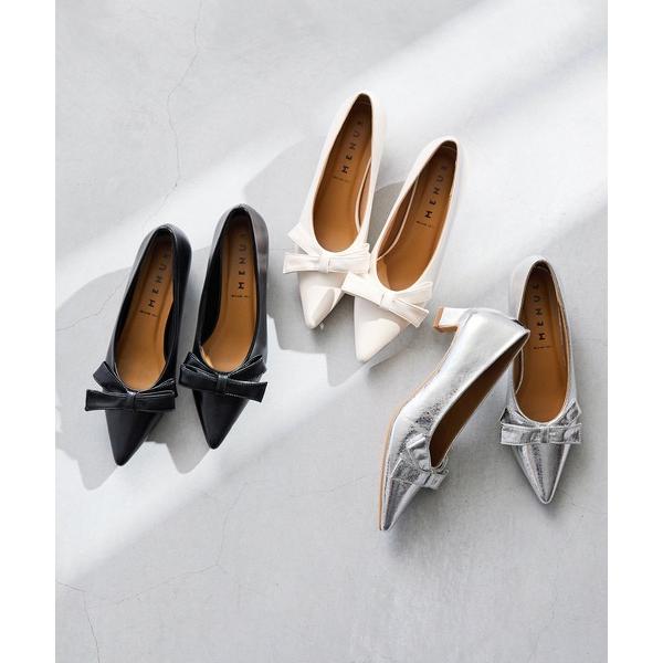 ZOZO問い合わせ番号:86243726ショップ:welleg from outletshoes，ウェレッグフロムアウトレットシューズブランド:menue，メヌエ，welleg，ウェレッグ商品名:【 新色追加 】リボンモチーフ ポインテッド...