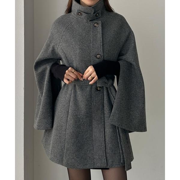 『タイムセール実施中』ZOZO問い合わせ番号:86247491ショップ:JUNOAH，ジュノアブランド:Louere，ルエレ商品名:ハイネックミドル丈コートカテゴリ:ジャケット/アウター>ステンカラーコートブランド品番:frvd036...