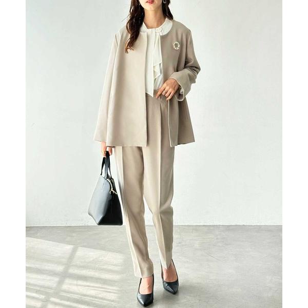 『セール実施中』ZOZO問い合わせ番号:86349378ショップ:GeeRA，ジーラブランド:GeeRA，ジーラ商品名:【2点セット】ノーカラーフレアーラインジャケットセットアップカテゴリ:フォーマルスーツ/小物>スーツパンツブランド...