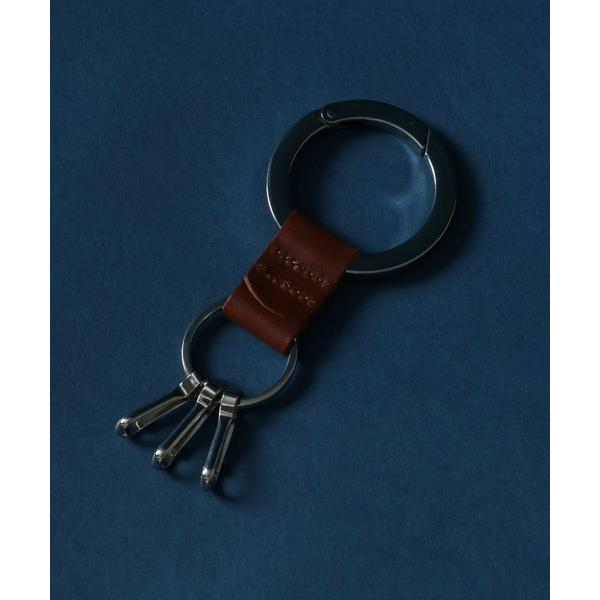 キーホルダー MADE IN JAPAN Real Leather Metal Circle Key Ring/日本製 栃木レザー メタルサークル キーホルダー キーケース キーリング メンズ レディ…