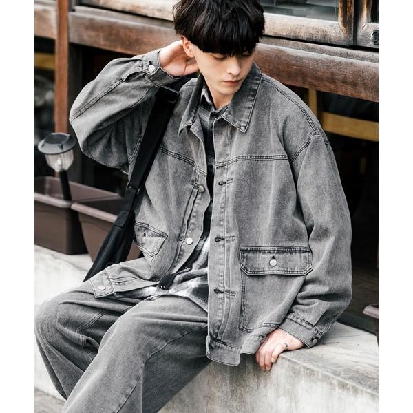 『タイムセール実施中』ZOZO問い合わせ番号:86414851ショップ:Rocky Monroe，ロッキーモンローブランド:Rocky Monroe，ロッキーモンロー商品名:【セットアップ】オーバーサイズデニムジャケット＋ワイドパンツカテゴ...