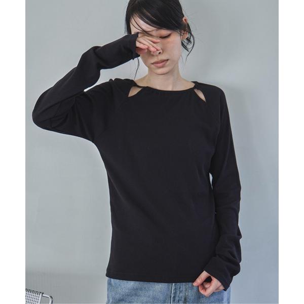 tシャツ バックリボンカットアウトロンTee レディース