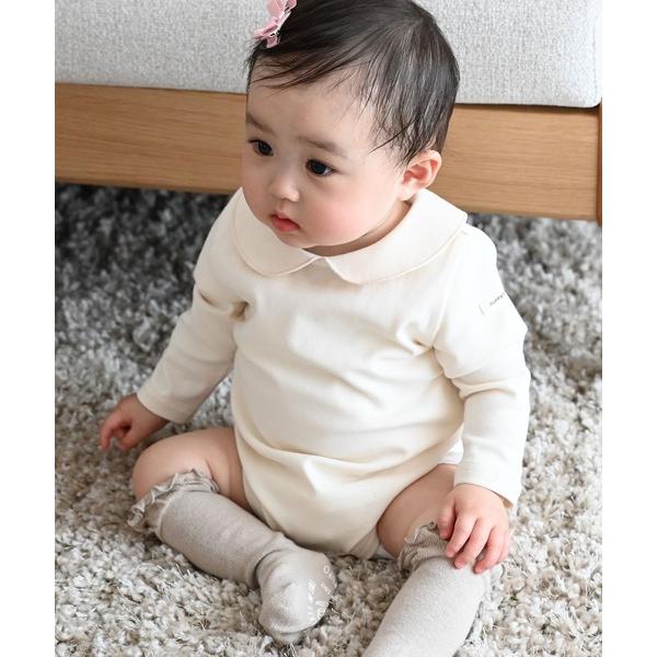 ※このアイテムは返品・交換対象外商品です。ZOZO問い合わせ番号:86485750ショップ:PUPPAPUPO，プッパプーポブランド:PUPPAPUPO，プッパプーポ商品名:長袖 丸襟 ロンパースカテゴリ:ママ＆ベビー>ロンパースブラ...