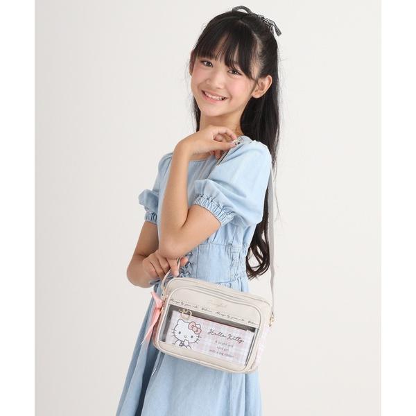 ZOZO問い合わせ番号:86550720ショップ:FUNALIVE，ファンアライブブランド:sanrio，サンリオ，FUNALIVE，ファンアライブ商品名:【サンリオ】 合皮　リボンチャーム　クリアポケット キャラクターチェックポーチ付 ミ...