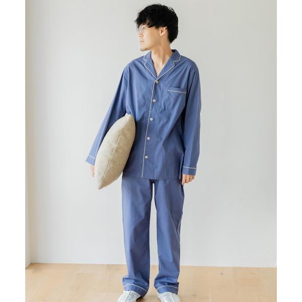 パジャマ Ｍｏｒｅｄｄｅ　肌側の微起毛が心地いい　コットン１００％の前あきメンズパジャマ メンズ