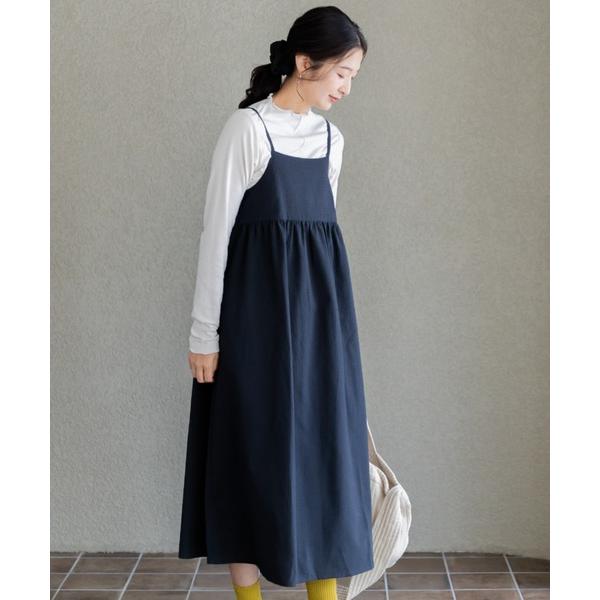 『タイムセール実施中』ZOZO問い合わせ番号:86624115ショップ:FELISSIMO，フェリシモブランド:フェリシモMama，フェリシモママ商品名:Ｍｏｒｅｄｄｅ　マタニティ・産後使える　サッカー素材のキャミワンピース〈ブラック〉カテ...