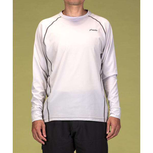tシャツ phenix OUTDOOR(フェニックスアウトドア) メンズ クルーネック インナー長袖Tシャツ ロングTシャツ (吸水速乾 / 通気性) メンズ