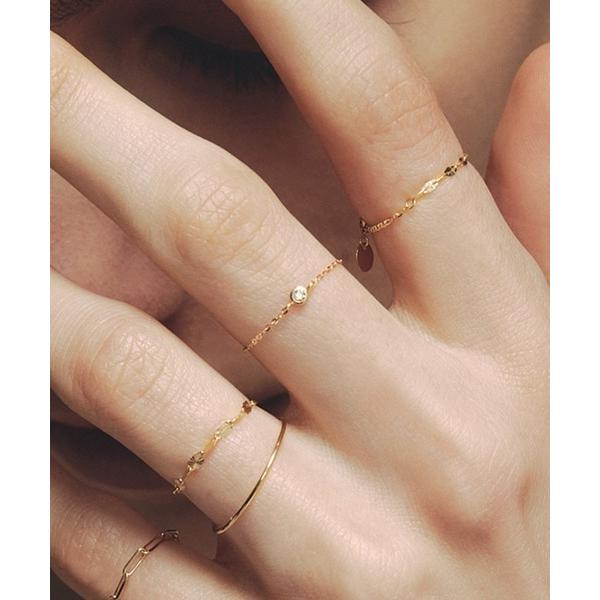アレルギー対応 指輪 リング 「les bon bon」adjustable diamond ring BOB513 レディース