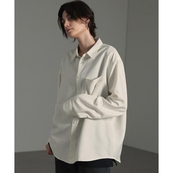 『セール実施中』ZOZO問い合わせ番号:86764901ショップ:MONO-MART，モノマートブランド:CIYOT，シヨウト，MONO-MART，モノマート商品名:【CIYOT-シヨウト-】ウールライクファブリックルーズレギュラーカラーシ...