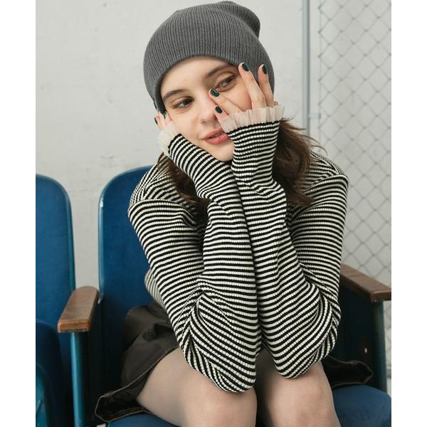 『タイムセール実施中』ZOZO問い合わせ番号:86799303ショップ:MONO-MART，モノマートブランド:forksy.，フォルクシー，MONO-MART，モノマート商品名:【forksy.】エブリデイシアーフリルカフスリブニットプル...