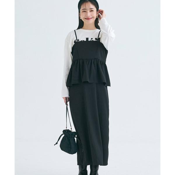 ZOZO問い合わせ番号:86800319ショップ:coca，コカブランド:coca（coca），コカ商品名:バックリボンペプラムキャミワンピースカテゴリ:ワンピース/ドレス>ワンピースブランド品番:26-240305003-13素材:...