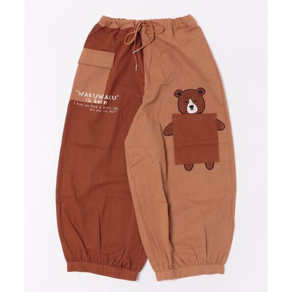 ワイドパンツ パンツ 「Hi Hey Hoooo/ハイヘイホー」クマ サメ ルーズパンツ アニマルシリーズ レディース