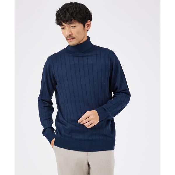 『セール実施中』ZOZO問い合わせ番号:86946894ショップ:ABAHOUSE，アバハウスブランド:ABAHOUSE GRAY，アバハウスグレイ商品名:【カシミアタッチ】12ゲージ ワイドリブ タートルネック ニットカテゴリ:トップス&...