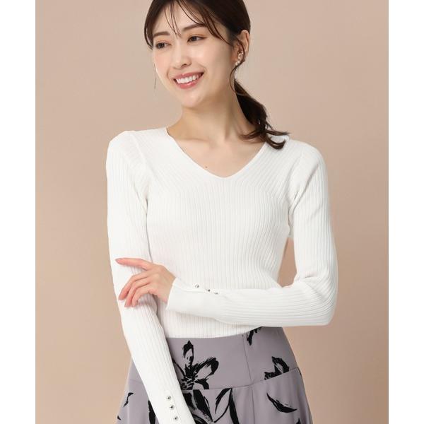 『セール実施中』ZOZO問い合わせ番号:87076547ショップ:MISCH MASCH，ミッシュ マッシュブランド:MISCH MASCH，ミッシュマッシュ商品名:ベーシック成型編みVネックリブニット/MM438306カテゴリ:トップス&...