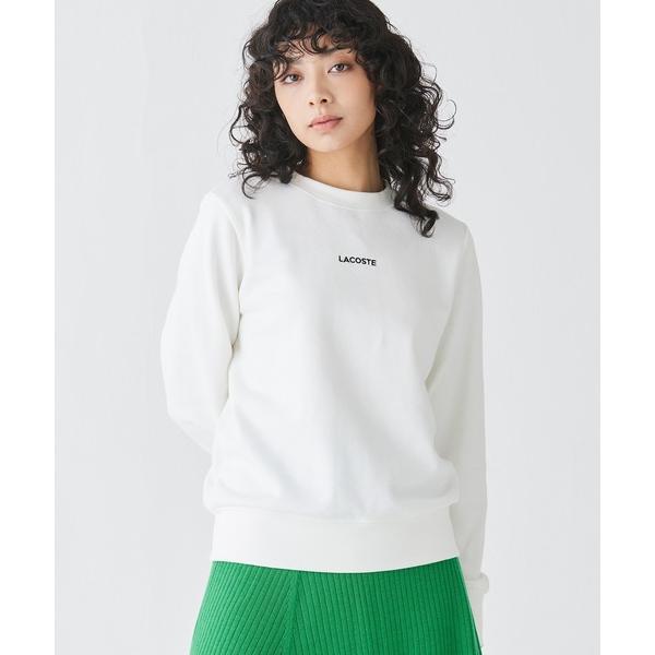 トレーナー スウェット ブランドネームロゴ刺繍 クルーネックスウェットプルオーバー トレーナー レディース