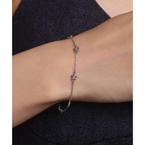 ブレスレット 「WEB限定」“Moment”プチフラワーブレスレット/サージカルステンレス（金属アレルギー対応）「LHME / エルエイチエムイー」