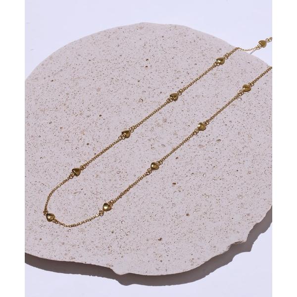 ネックレス 「WEB限定」“Moment”プチハートチェーンネックレス/サージカルステンレス（金属アレルギー対応）「LHME / エルエイチエムイー」