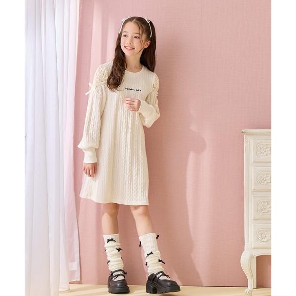 『タイムセール実施中』ZOZO問い合わせ番号:87112512ショップ:cross marche，クロスマルシェブランド:Amourire girl，アムリールガール，cross marche，クロスマルシェ商品名:袖チュールワンピース(1...