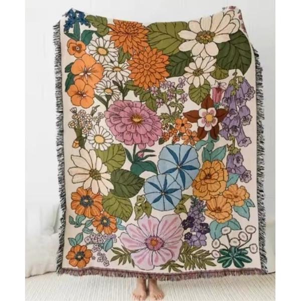 『タイムセール実施中』ZOZO問い合わせ番号:87144620ショップ:Port，ポートブランド:Port，ポート商品名:【 antique andico / アンティーク アンディコ 】 タロット フラワー デザイン 大判 ブランケット ...