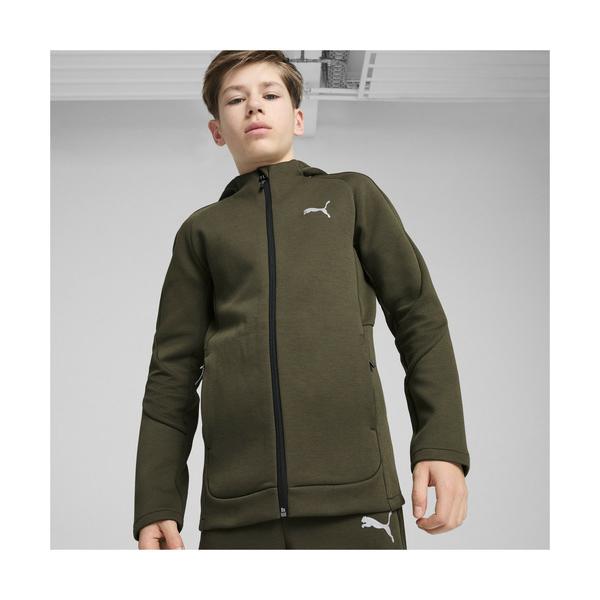 『タイムセール実施中』ZOZO問い合わせ番号:87221465ショップ:PUMA STORE ZOZO，プーマストアゾゾブランド:PUMA，プーマ商品名:PUMA プーマ キッズ ボーイズ エヴォストライプ フルジップ DK B フーディー...