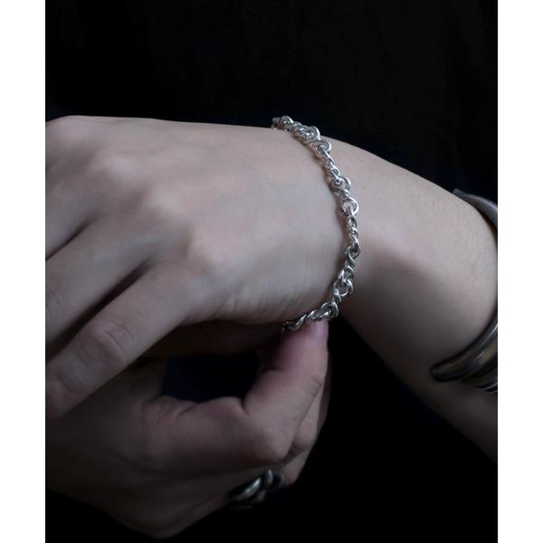 ブレスレット 「YArKA/ヤーカ」twist parts nuance chain braceret 「ptsp3」 / 捻れパーツブレスレット メンズ レディース