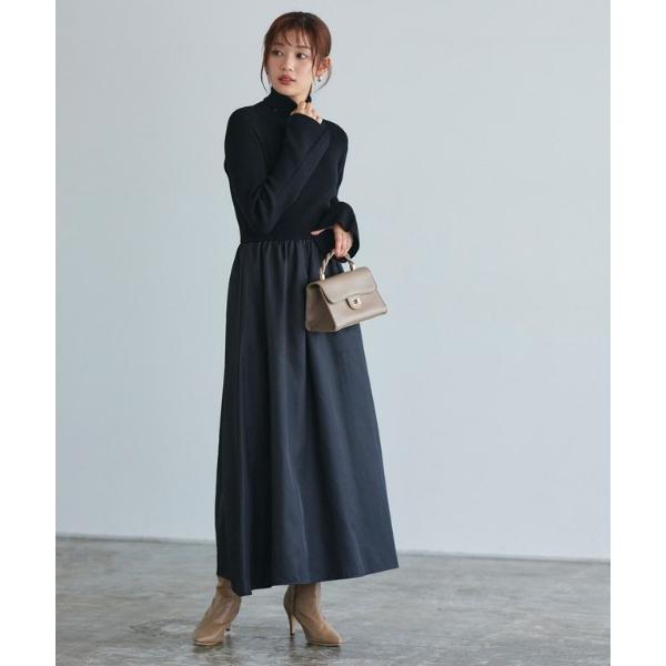 『タイムセール実施中』ZOZO問い合わせ番号:87288992ショップ:Pierrot，ピエロブランド:Pierrot，ピエロ商品名:タートルネックフレアスリーブドッキングワンピースカテゴリ:ワンピース/ドレス>ワンピースブランド品番...