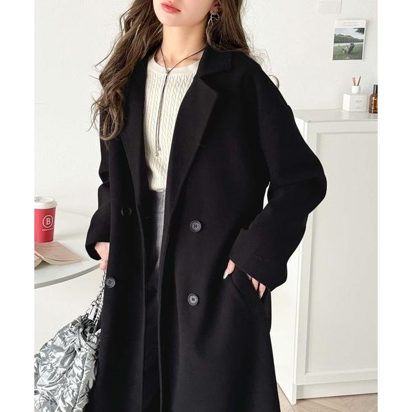 『セール実施中』ZOZO問い合わせ番号:87321490ショップ:Classical Elf，クラシカルエルフブランド:classicalelf，クラシカルエルフ商品名:洗練された 冬スタイルを彩る。 フェイク ウール ベルト付き ダブル ...