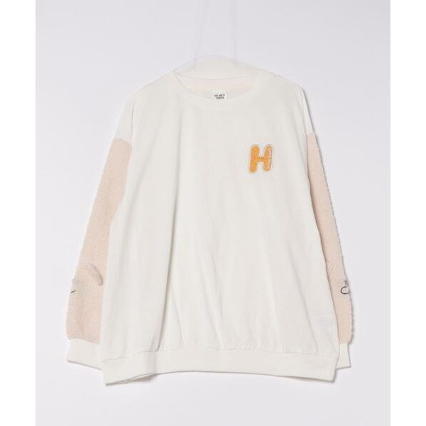 tシャツ 「Hi Hey Hoooo/ハイヘイホー」袖アニマルロンT アニマルシリーズ レディース