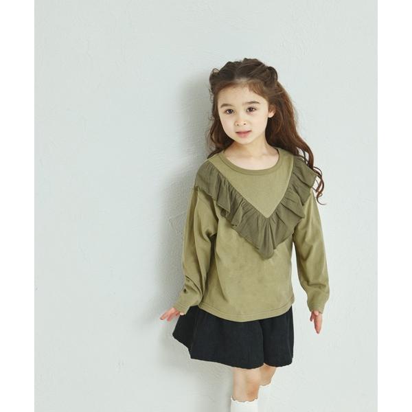 『タイムセール実施中』ZOZO問い合わせ番号:87360214ショップ:pairmanon，ペアマノンブランド:pairmanon，ペアマノン，coucou manon，ククゥ マノン商品名:ガールズ 異素材ドッキング アソート 長袖 Tシ...