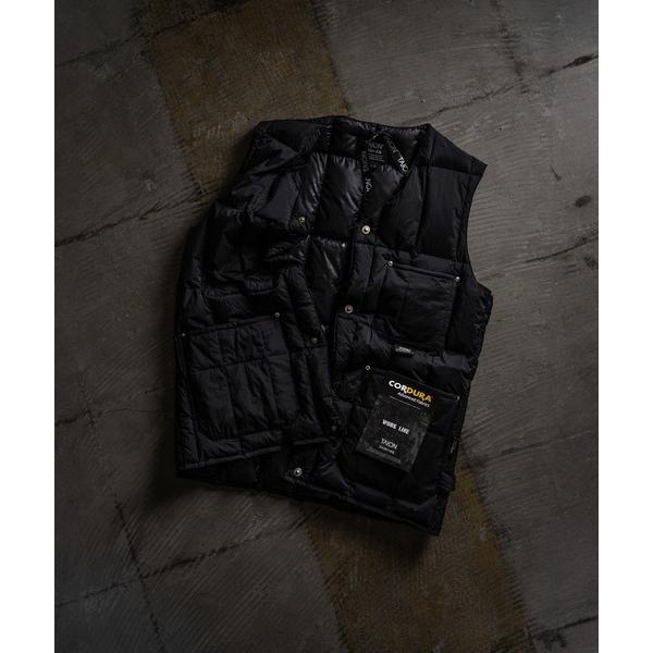 ZOZO問い合わせ番号:87363889ショップ:TAION，タイオンブランド:TAION，タイオン商品名:【TAION(タイオン)】〈ユニセックス〉ワーク Vネックボタン ダウンベストカテゴリ:ジャケット/アウター>ダウンベストブラ...