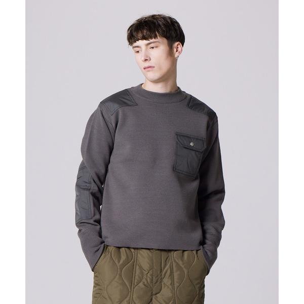 ZOZO問い合わせ番号:87364044ショップ:TAION，タイオンブランド:TAION，タイオン商品名:【TAION(タイオン)】〈ユニセックス〉ノンダウンミリタリー クルーネック ニットカテゴリ:トップス>ニット/セーターブラン...